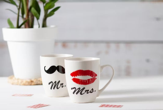 Tazas personalizadas en conjunto